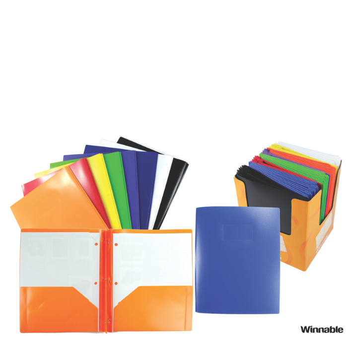 Poly Report Covers with Tangs and Pockets