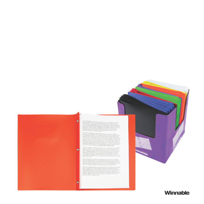 Poly Report Covers with Tangs (No Pockets)
