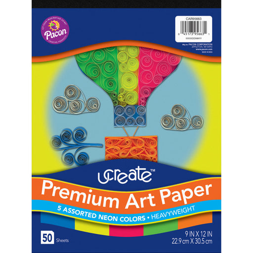 Neon Construction Paper Pad Ucreate 50 Sheets