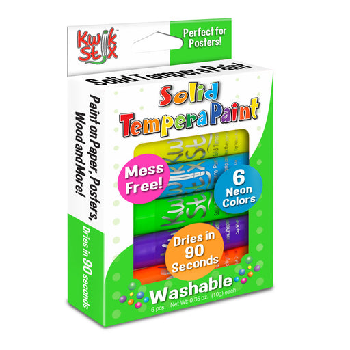 Kwik Stix Solid Paint Neon Colors 6CT