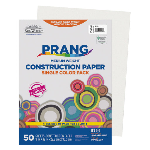 Construction Paper White 9X12 50PK