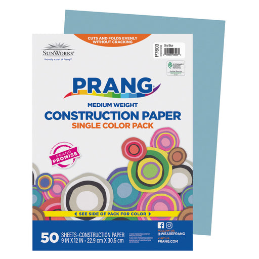 Construction Paper Sky Blue 9X12 50PK