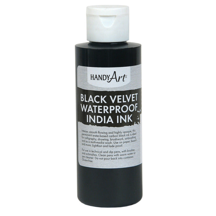 4OZ Handy Art Blk Velvet India Ink