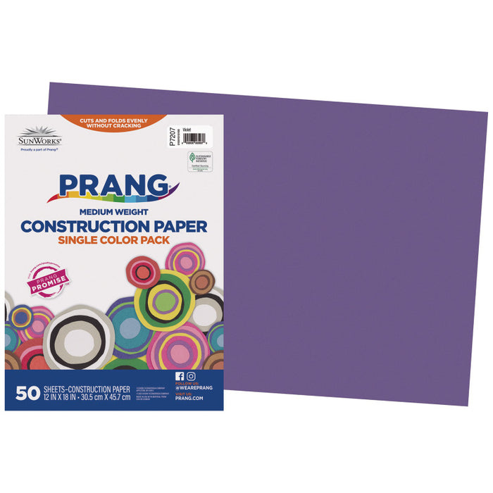 Construction Paper Violet 12X18 50PK
