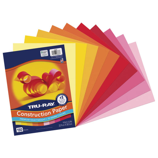 Construction Paper Warm Assortment Tru-ray 9IN X 12IN