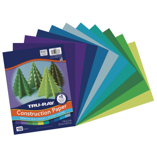 Construction Paper Cool Assortment Tru-ray 9IN X 12IN