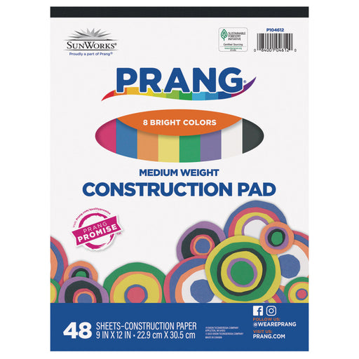 Construction Pad 9X12 ASST 48CT Medium Weight