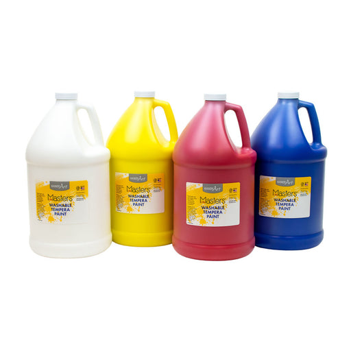Wash Tempera 4 GAL Kit WH YL RD BL