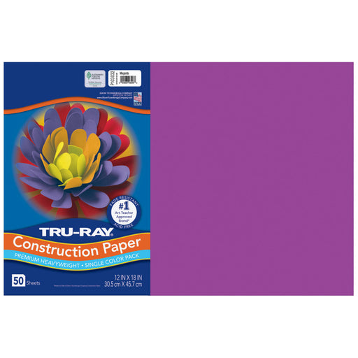 Tru Ray 12 X 18 Magenta 50 Sht Construction Paper
