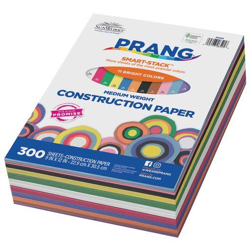 Sunworks Construction Paper 9X12 Smart Stack 300 Count