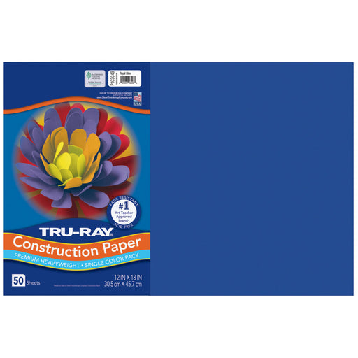 Tru Ray 12 X 18 Royal Blue 50 Sht Construction Paper