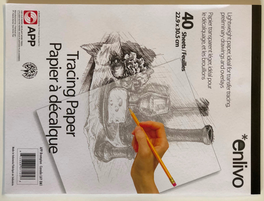Tracing Paper Pad 9" x 12" 40 shts.