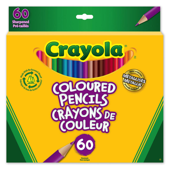 Pkg(s) of 60 Crayola Pencil Crayons