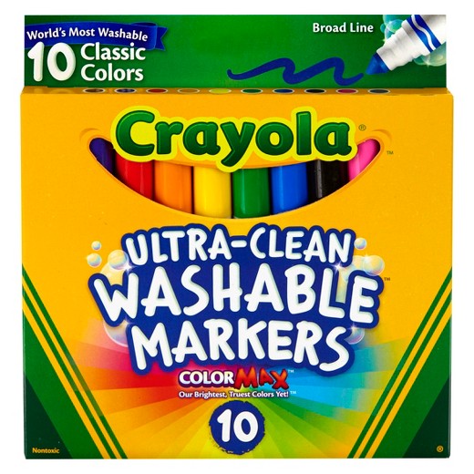 10 Ultra-Clean Thick Washable Felts Crayola