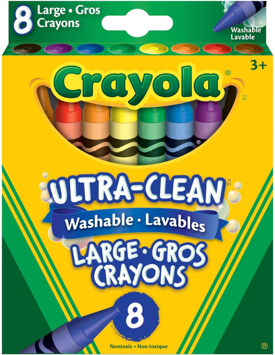 Pkg(s) of 8 Jumbo Washable Wax Crayons