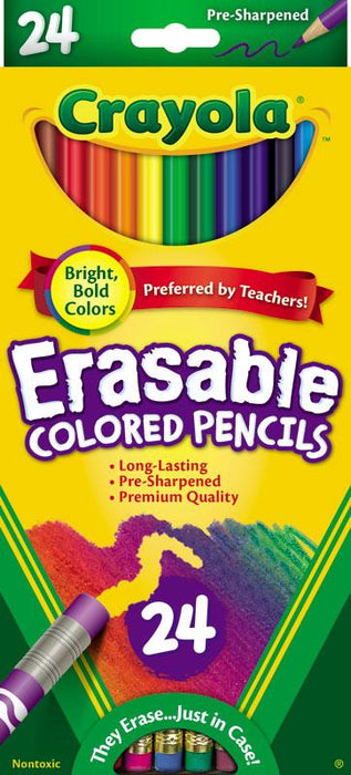 Erasable Pencil Crayons Crayola 24 pack