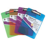 Plastic Clipboard, Assorted Colors
