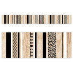 Stripes And Doodles On Wood Ez Border