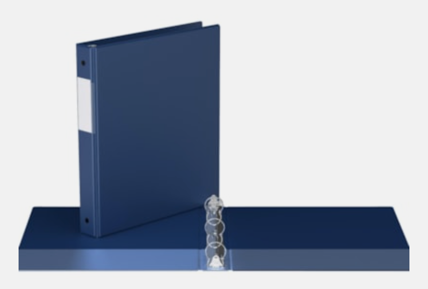 1" - Premium Binder - Royal Blue