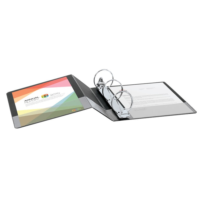 3" Premium 3 Ring Vinyl Binder Black