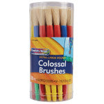 Natural Stubby Brush, Canister of 30