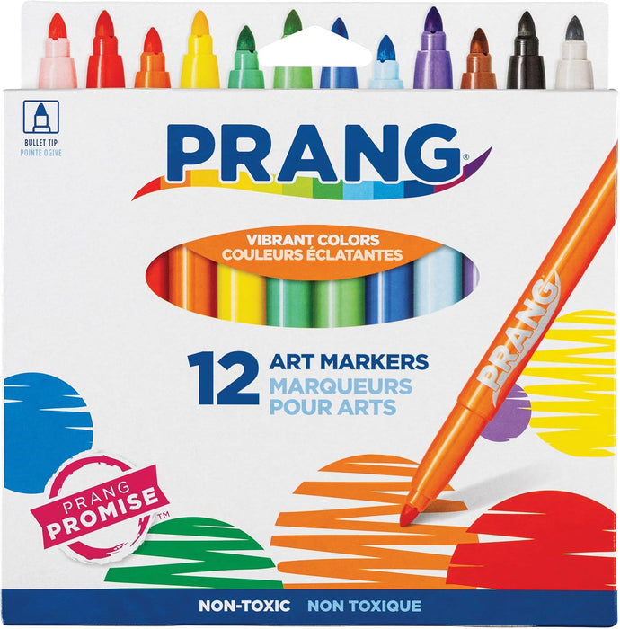Prang Bullet Markers - 12 Pack