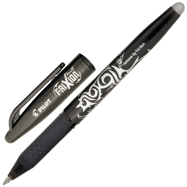 Pilot FRIXION Erasable Gel Rollerball Pens, 0.7 mm, Black