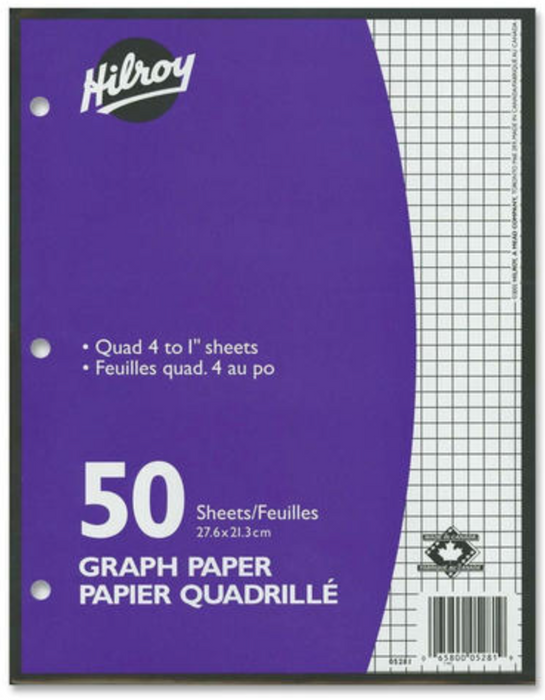 Graph Paper 50 Sheets 4 to 1Ó