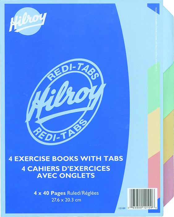 Hilroy Redi-Tabs Exercise Book 40 Pages (Singles)