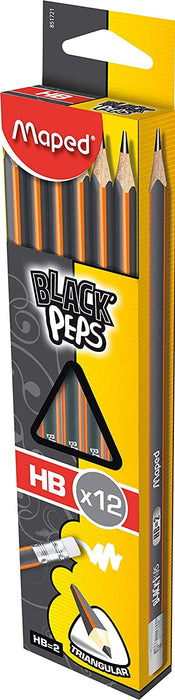 Tri-Write Pencils Maped - 12 Pack