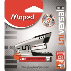Metal Mini Stapler with 400 Staples 26/6