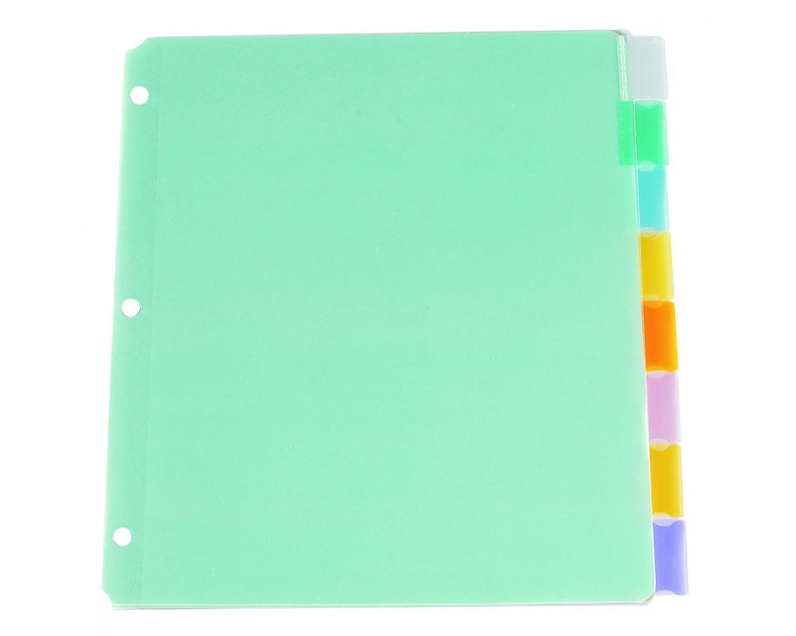 Tab Insert-able Index Dividers Poly - 8 Pack