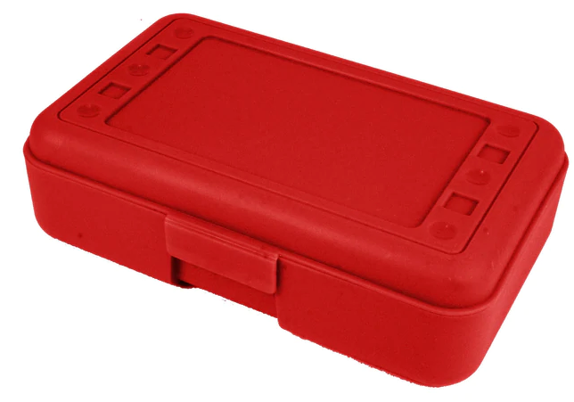 Pencil Box - Red - Standard Size