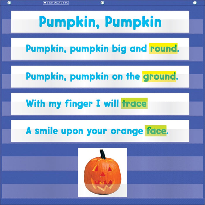 MINI BLUE POCKET CHART