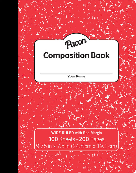 Hard cover Composition Book Red
