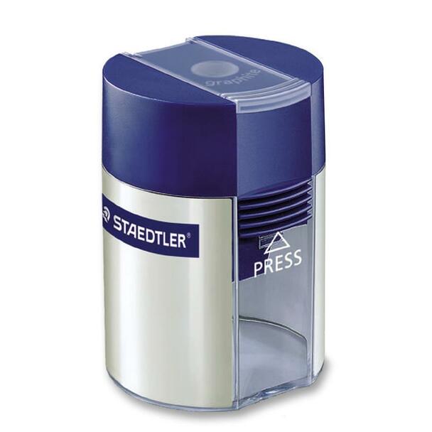 Pencil Sharpener 1 hole/ container Staedtler w/ Lid (PST)