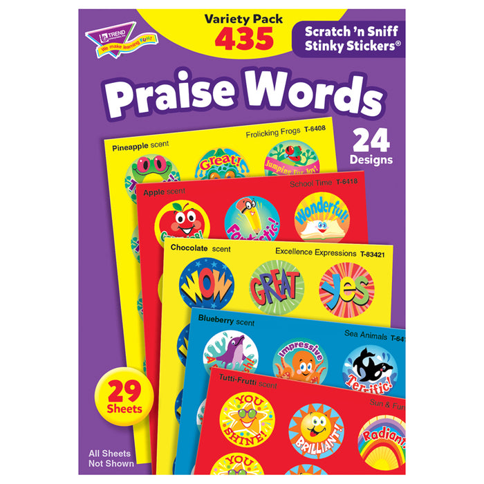 STINKY STICKERS PRAISE WORDS