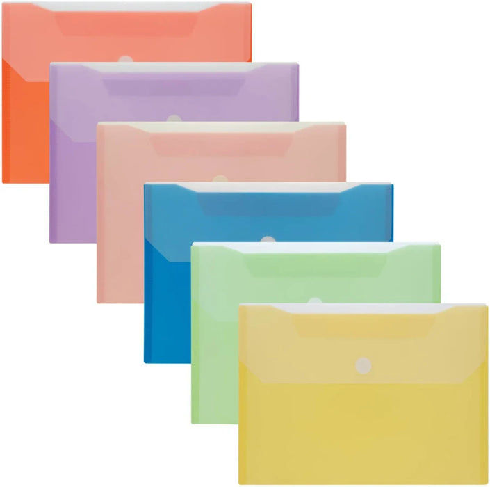 Poly Env. Letter Size 2 Pockets - Purple