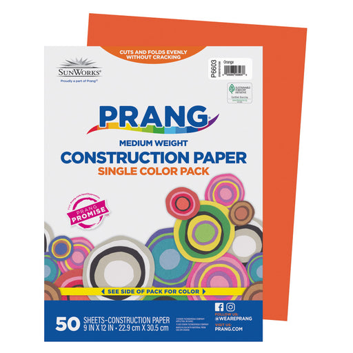 Construction Paper Orange 9X12 50PK