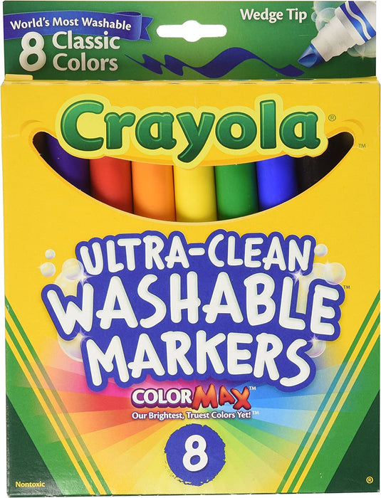 8 Ultra-Clean Thick Washable Markers