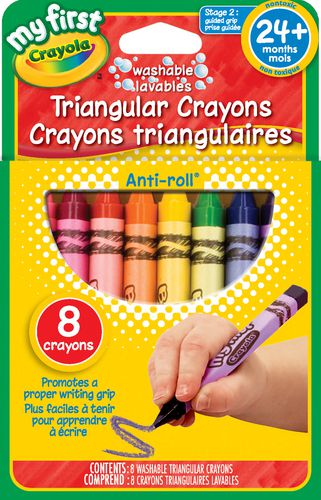 Crayola 8 Washable Triangular Crayons