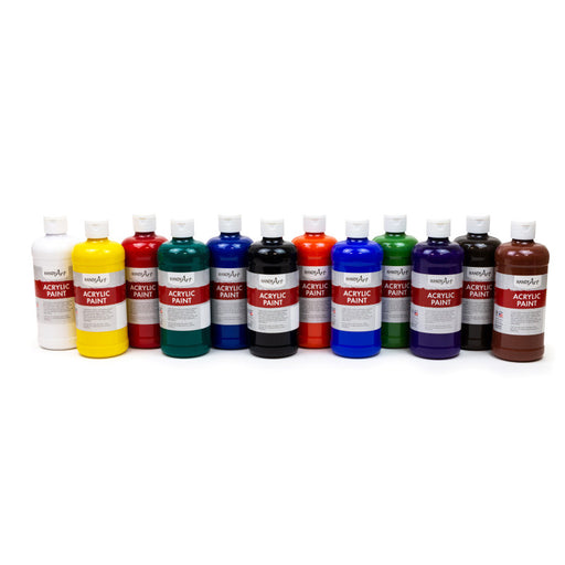 Acrylic Paint 12 Pint Primary Set
