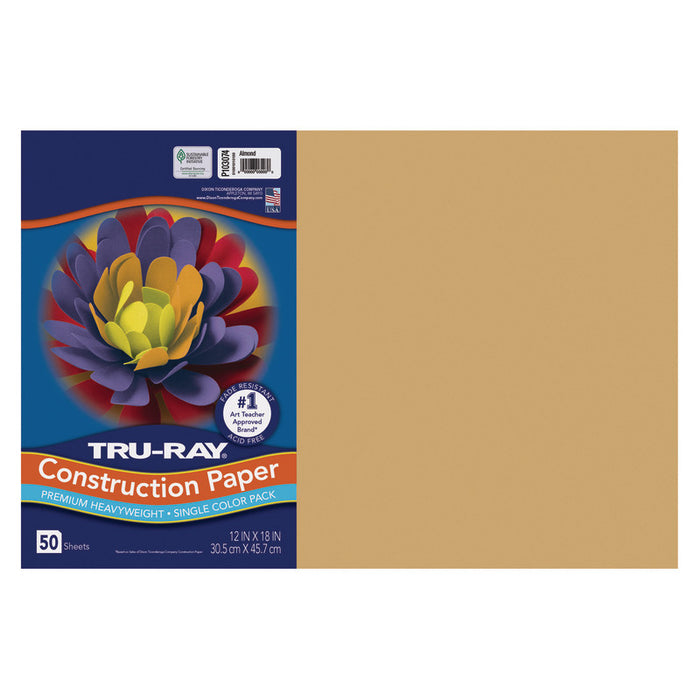 Construction Papr 12X18 Almond Truray Fadeless