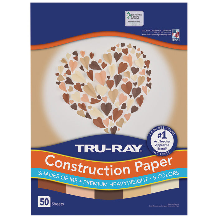 Construction Paper Shades ME 9X12 50 Sheets