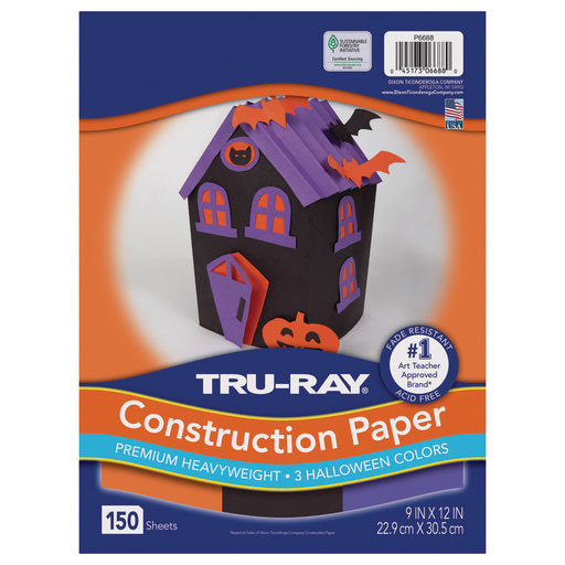 Halloween Construction Paper ASST 150 Sheets 9X12IN