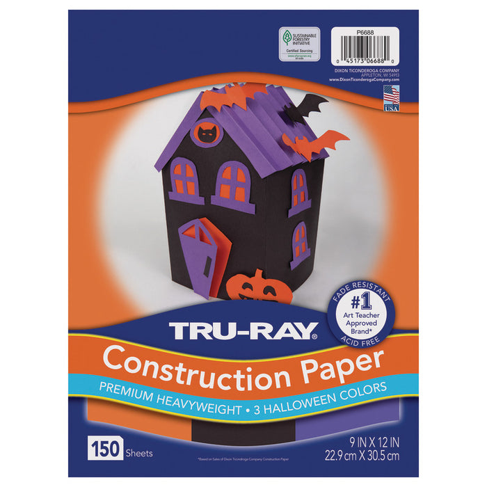Halloween Construction Paper ASST 150 Sheets 9X12IN