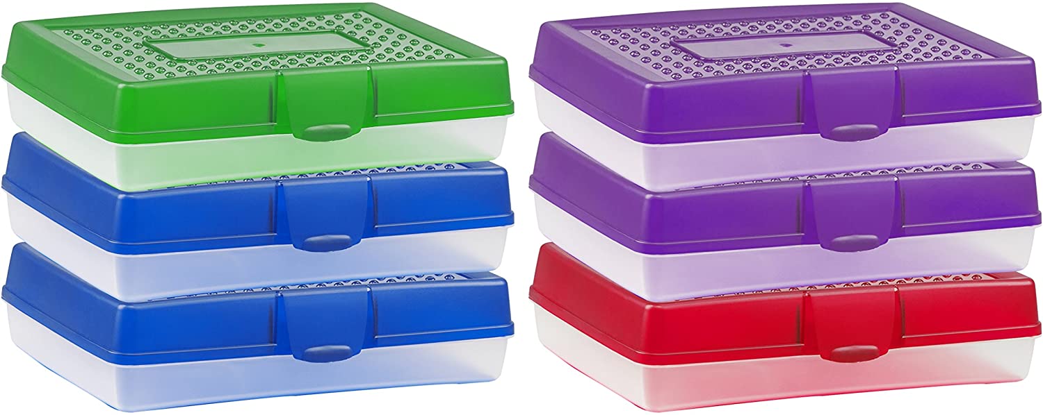 Large Pencil Box Case 7.75" x 2.9" x 11.25" Asst. (PST)