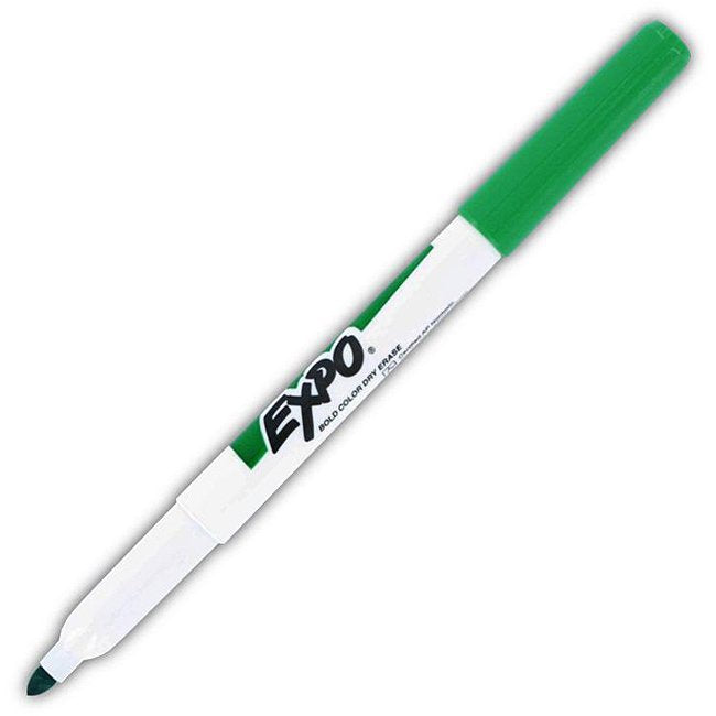 Green Fine Tip Dry Erase Marker Expo (PST) - Disc.