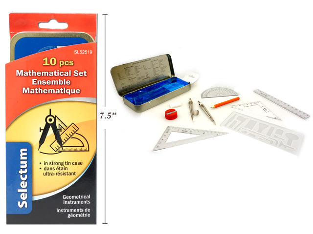 Geometry Math Set 9 pcs Box