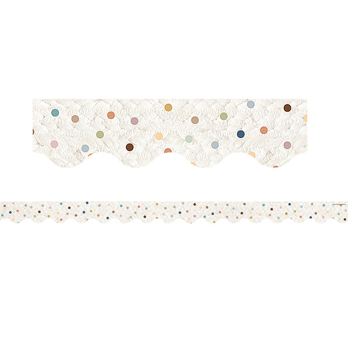 DOTS SCALLOPED BORDER TRIM
